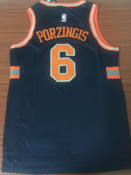 Men 6 Kristaps Porzingis Jersey Black New York Knicks Jersey Fanatics - fastssd - NBA Jersey - nRevo