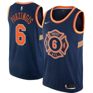 Men 6 Kristaps Porzingis Jersey Black New York Knicks Jersey Fanatics - fastssd - NBA Jersey - nRevo