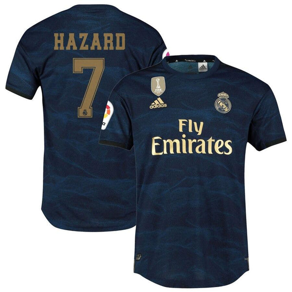 Men 07 Eden Hazard Jersey Blue Away Real Madrid Jersey LaLiga 2020 - fastssd - Soccer Jersey - CrazyKill