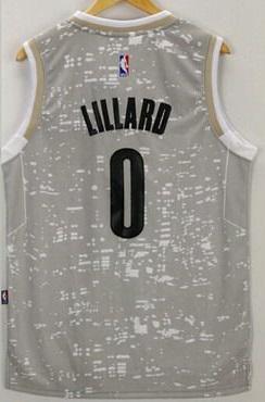 Men 0 Damian Lillard Jersey City Gray Portland Trail Blazers Swingman - fastssd - NBA Jersey - nRevo