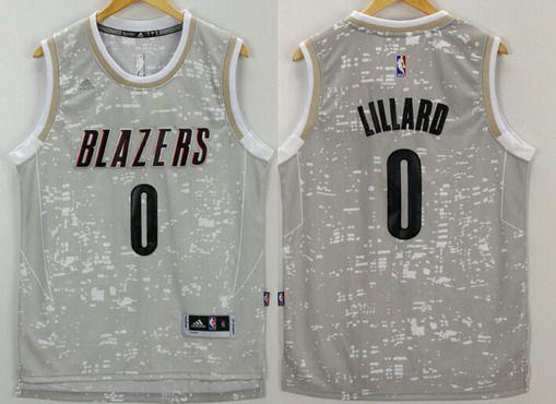 Men 0 Damian Lillard Jersey City Gray Portland Trail Blazers Swingman - fastssd - NBA Jersey - nRevo