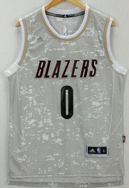 Men 0 Damian Lillard Jersey City Gray Portland Trail Blazers Swingman - fastssd - NBA Jersey - nRevo