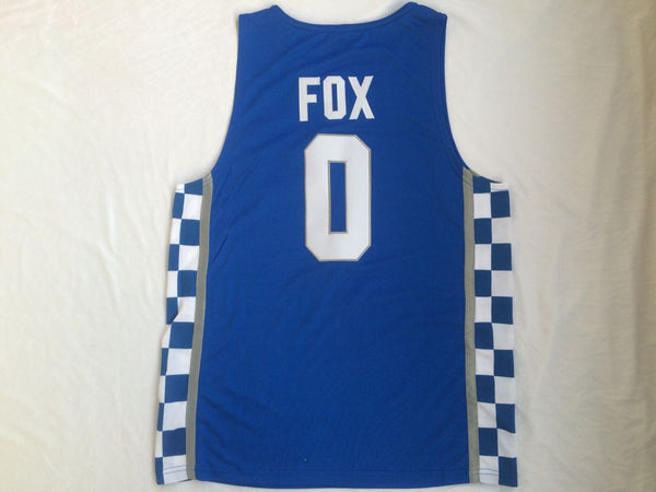 Men 0 De'Aaron Fox Jersey Blue Kentucky Wildcats Jersey Swingman Fanatics - fastssd - NBA Jersey - nRevo