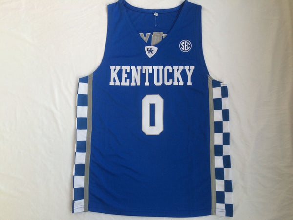 Men 0 De'Aaron Fox Jersey Blue Kentucky Wildcats Jersey Swingman Fanatics - fastssd - NBA Jersey - nRevo
