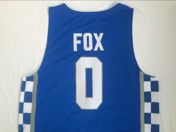 Men 0 De'Aaron Fox Jersey Blue Kentucky Wildcats Jersey Swingman Fanatics - fastssd - NBA Jersey - nRevo