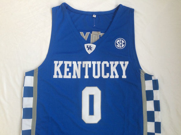 Men 0 De'Aaron Fox Jersey Blue Kentucky Wildcats Jersey Swingman Fanatics - fastssd - NBA Jersey - nRevo