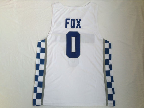 Men 0 De'Aaron Fox Jersey White Kentucky Wildcats Jersey Swingman Fanatics - fastssd - NBA Jersey - nRevo