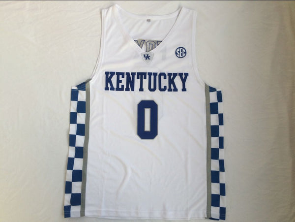 Men 0 De'Aaron Fox Jersey White Kentucky Wildcats Jersey Swingman Fanatics - fastssd - NBA Jersey - nRevo