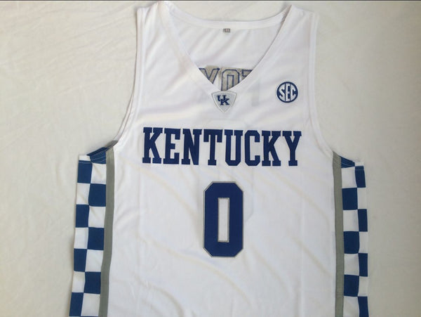 Men 0 De'Aaron Fox Jersey White Kentucky Wildcats Jersey Swingman Fanatics - fastssd - NBA Jersey - nRevo