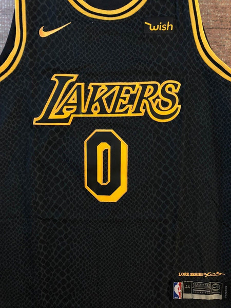 Men 0 Kyle Kuzma Jersey City Edition Black Los Angeles Lakers Authentic Player - fastssd - NBA Jersey - nRevo