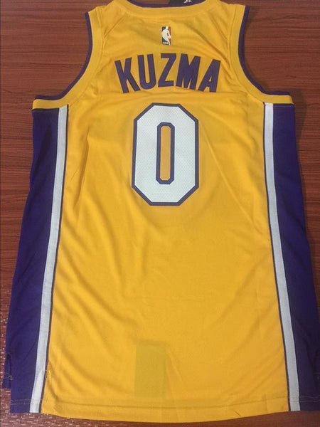 Men 0 Kyle Kuzma Jersey Yellow Los Angeles Lakers Swingman Fanatics - fastssd - NBA Jersey - nRevo
