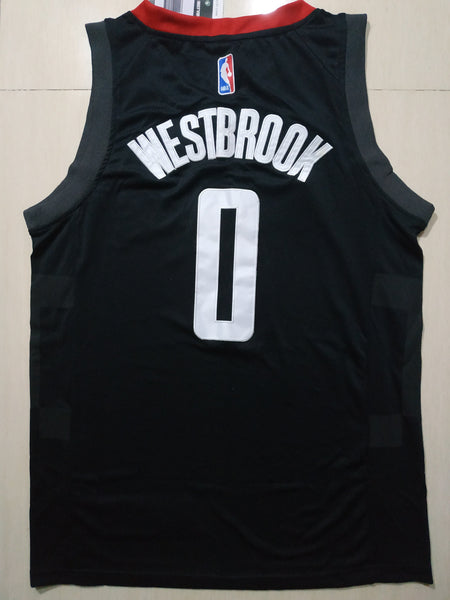 Men 0 Russell Westbrook Jersey Black Houston Rockets Jersey Swingman - fastssd - NBA Jersey - nRevo