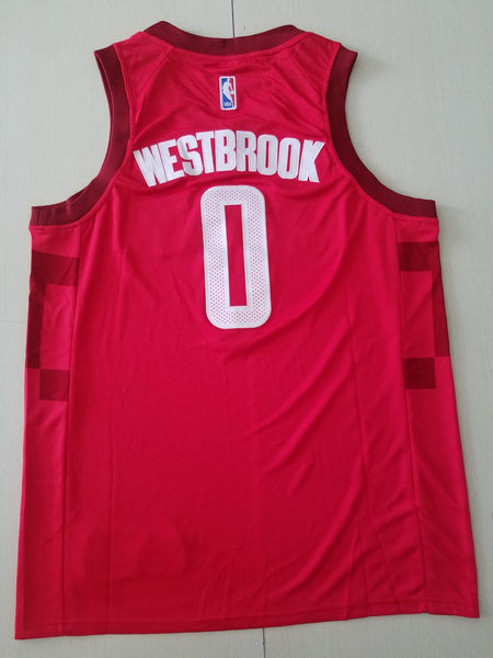 Men 0 Russell Westbrook Jersey Red Houston Rockets Jersey Swingman - fastssd - NBA Jersey - nRevo