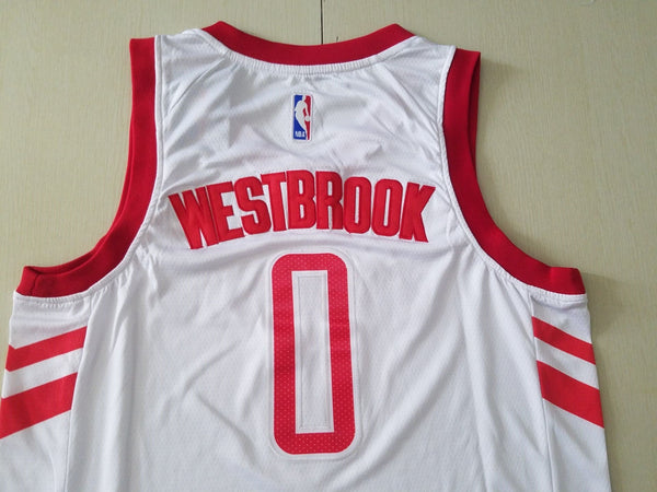 Men 0 Russell Westbrook Jersey White Houston Rockets Jersey Fanatics - fastssd - NBA Jersey - nRevo