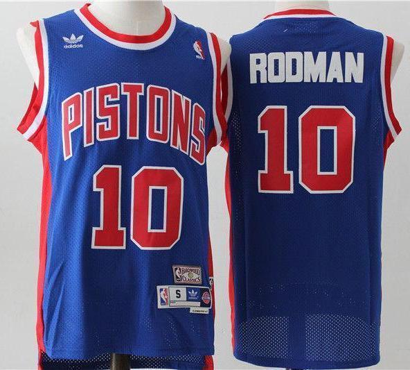 Men 10 Dennis Rodman Jersey Blue Detroit Pistons Jersey Swingman Fanatics - fastssd - NBA Jersey - nRevo