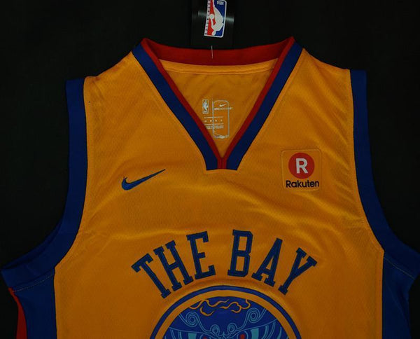 Men Golden State Warriors 11 Klay Thompson Jersey Yellow the Bay - fastssd - NBA Jersey - nRevo