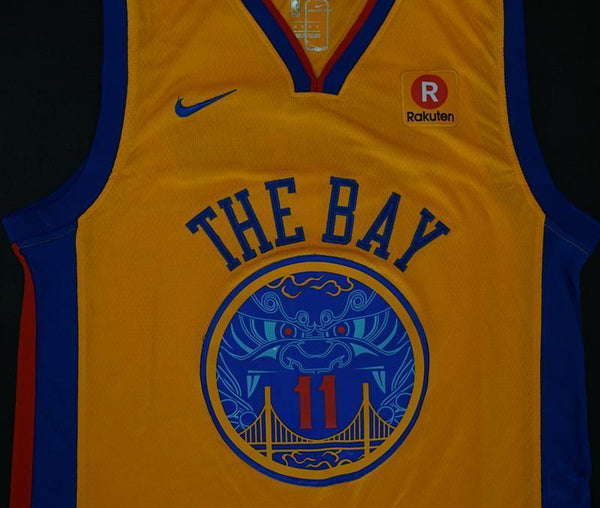 Men Golden State Warriors 11 Klay Thompson Jersey Yellow the Bay - fastssd - NBA Jersey - nRevo