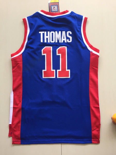 Men 11 Isiah Thomas Jersey Blue Detroit Pistons Jersey Swingman Fanatics - fastssd - NBA Jersey - nRevo