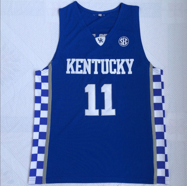 Men 11 John Wall Jersey Blue Kentucky Wildcats Jersey Swingman - fastssd - NBA Jersey - nRevo