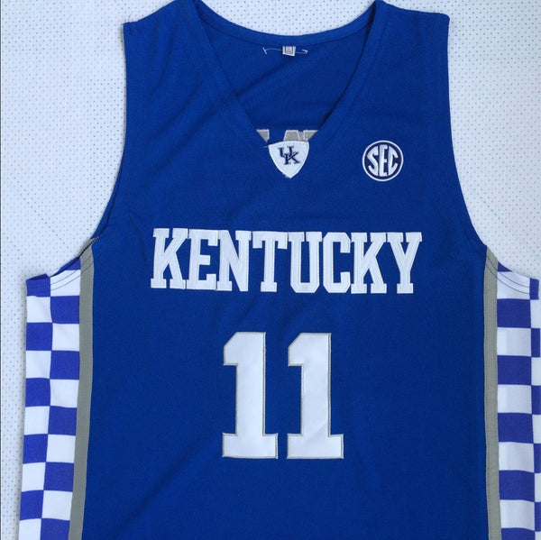 Men 11 John Wall Jersey Blue Kentucky Wildcats Jersey Swingman - fastssd - NBA Jersey - nRevo