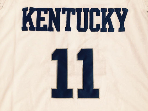 Men 11 John Wall Jersey White Kentucky Wildcats Jersey Swingman - fastssd - NBA Jersey - nRevo