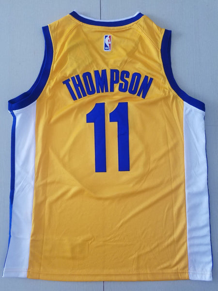 Men 11 Klay Thompson Jersey Yellow Golden State Warriors Jersey Swingman - fastssd - NBA Jersey - nRevo