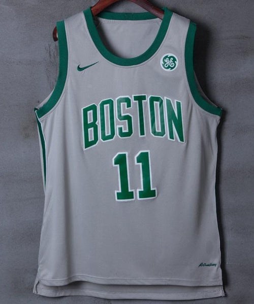 Men Boston Celtics 11 Kyrie Irving Jersey Gray Authentic Player - fastssd - NBA Jersey - nRevo