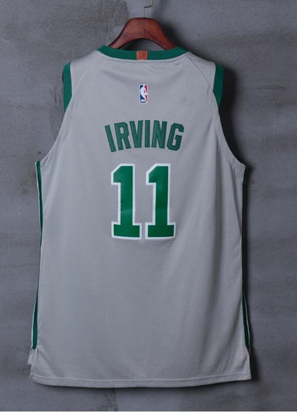 Men 11 Kyrie Irving Celtics Jersey Gray City Edition Authentic Player - fastssd - NBA Jersey - nRevo