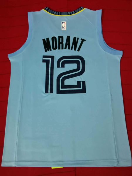 Men 12 Ja Morant Jersey Blue Memphis Grizzlies Jersey Throwback Swingman - fastssd - NBA Jersey - nRevo