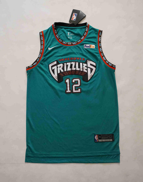 New Men 12 Ja Morant Jersey Green Vancouver Grizzlies Throwback Swingman - fastssd - NBA Jersey - nRevo