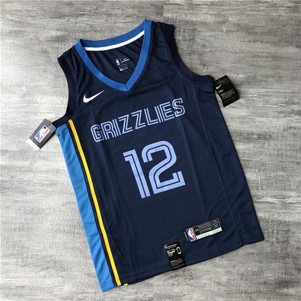New Men 12 Ja Morant Jersey Navy Memphis Grizzlies Jersey Throwback Swingman - fastssd - NBA Jersey - nRevo