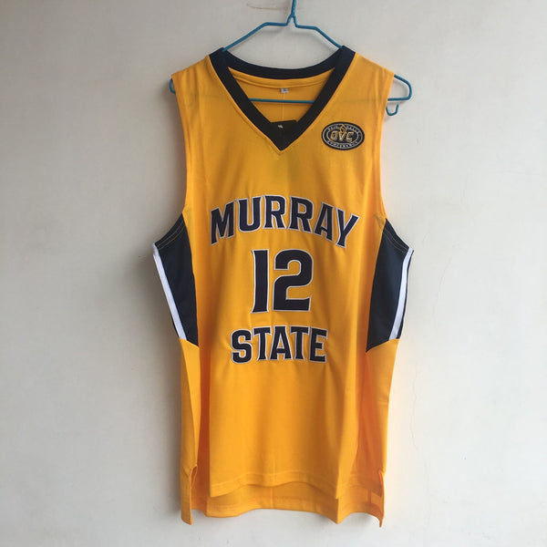 Men 12 Ja Morant Jersey Yellow Murray State Jersey Fanatics Swingman