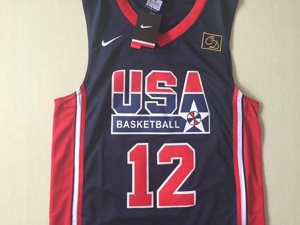 Men 12 John Stockton Jersey Black USA Jersey Swingman Fanatics - fastssd - NBA Jersey - nRevo
