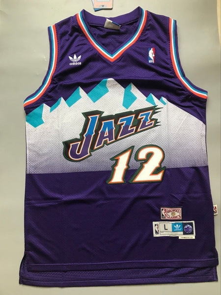 Men 12 John Stockton Jersey Purple Utah Jazz Jersey Throwback Swingman - fastssd - NBA Jersey - nRevo