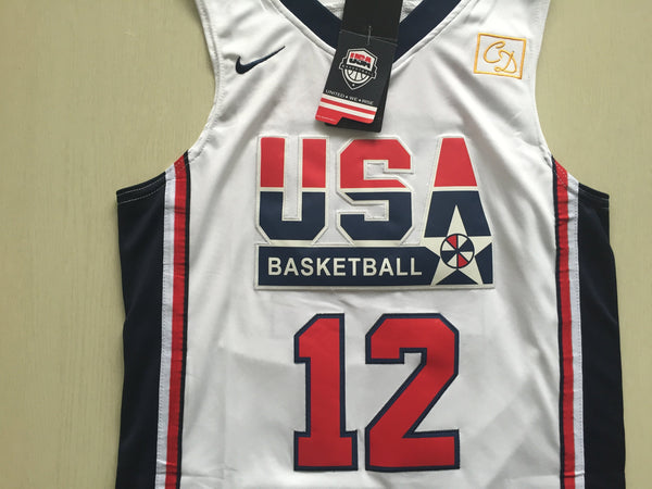 Men 12 John Stockton Jersey White USA Jersey Swingman Fanatics - fastssd - NBA Jersey - nRevo