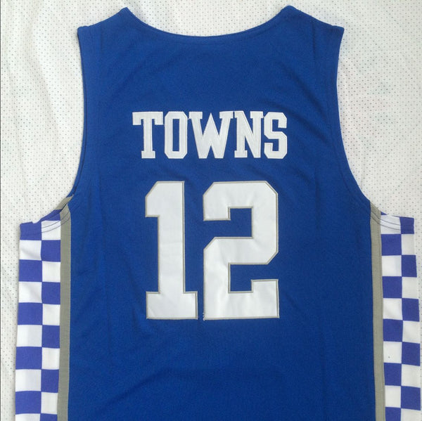 Men 12 Karl-Anthony Towns Jersey Blue Kentucky Wildcats Jersey Swingman - fastssd - NBA Jersey - nRevo