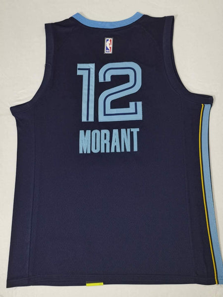 2019 Men 12 Ja Morant Jersey Navy Memphis Grizzlies Jersey Throwback Swingman - fastssd - NBA Jersey - nRevo