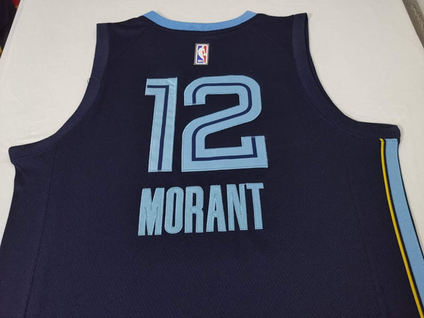 2019 Men 12 Ja Morant Jersey Navy Memphis Grizzlies Jersey Throwback Swingman - fastssd - NBA Jersey - nRevo