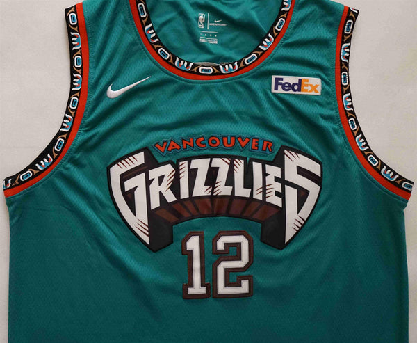 New Men 12 Ja Morant Jersey Green Vancouver Grizzlies Throwback Swingman - fastssd - NBA Jersey - nRevo