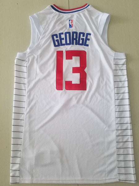 Men 13 Paul George Jersey White Los Angeles Clippers Jersey Swingman Fanatics - fastssd - NBA Jersey - nRevo