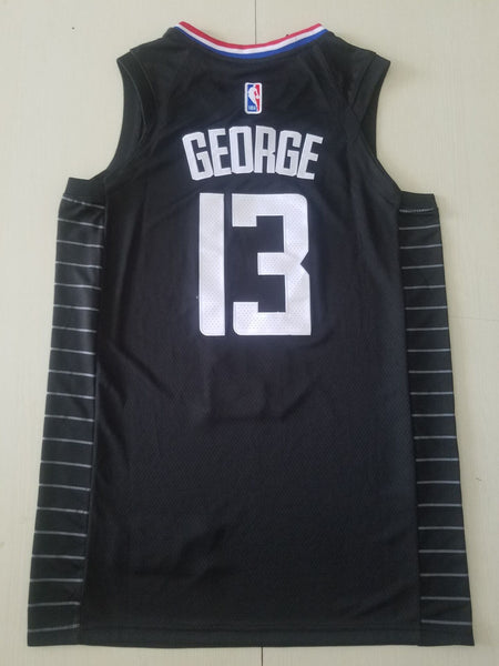 Men 13 Paul George Jersey Black Los Angeles Clippers Jersey Swingman Fanatics - fastssd - NBA Jersey - nRevo