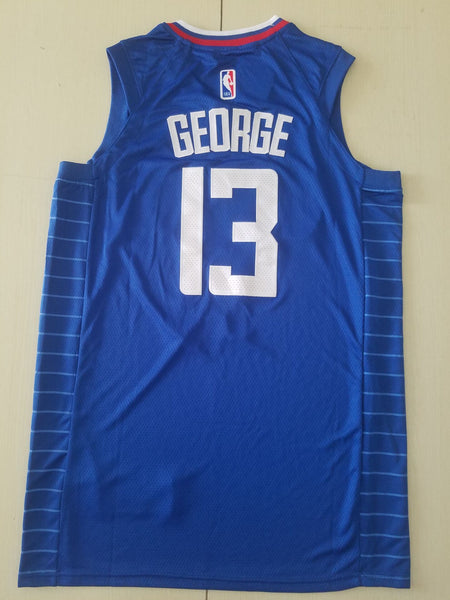 Men 13 Paul George Jersey Blue Los Angeles Clippers Jersey Swingman Fanatics - fastssd - NBA Jersey - nRevo