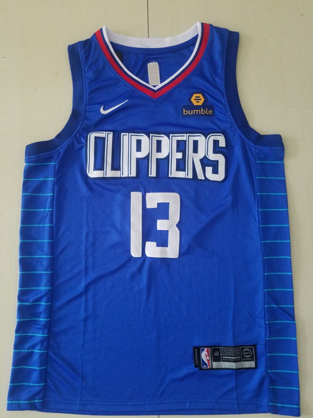 Men 13 Paul George Jersey Blue Los Angeles Clippers Jersey Swingman Fanatics - fastssd - NBA Jersey - nRevo
