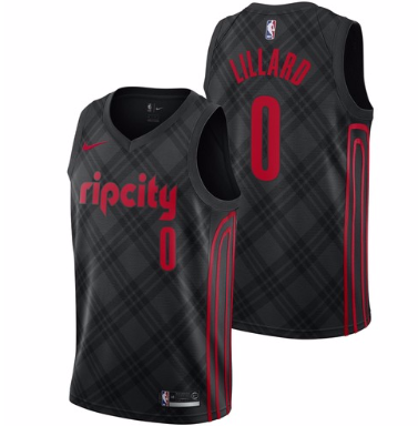 Men 0 Damian Lillard Jersey Rip City Black Portland Trail Blazers Fanatics - fastssd - NBA Jersey - nRevo