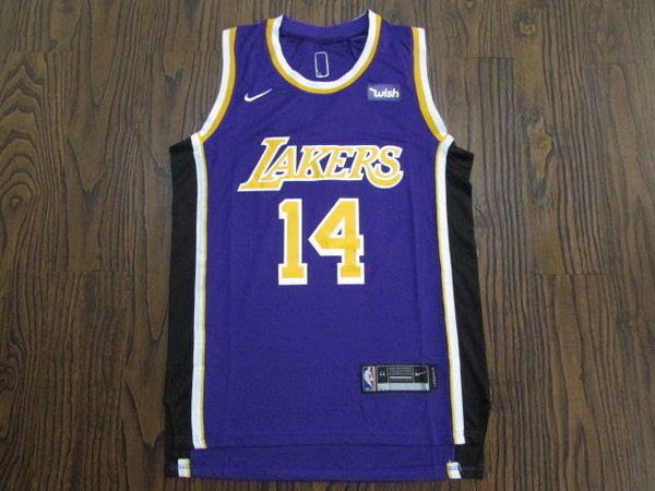 Men 14 Brandon Ingram Jersey Purple Los Angeles Lakers Jersey Fanatics Swingman