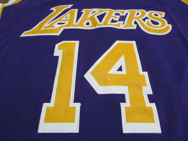 Men 14 Brandon Ingram Jersey Purple Los Angeles Lakers Jersey Fanatics Swingman