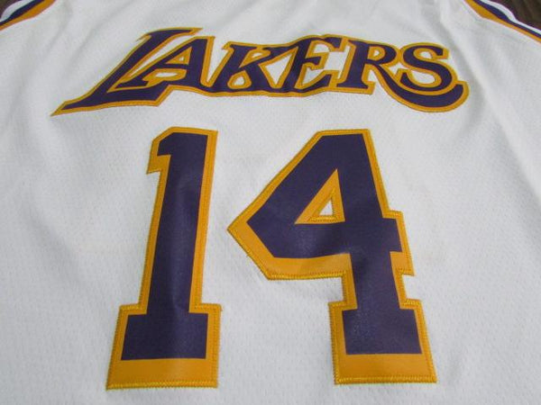 Men 14 Brandon Ingram Jersey White Los Angeles Lakers Jersey Fanatics Swingman