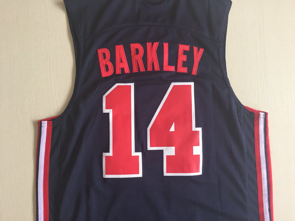 Men 14 Charles Barkley Jersey Black USA Jersey Swingman Fanatics - fastssd - NBA Jersey - nRevo