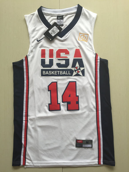 Men 14 Charles Barkley Jersey White USA Jersey Swingman Fanatics - fastssd - NBA Jersey - nRevo