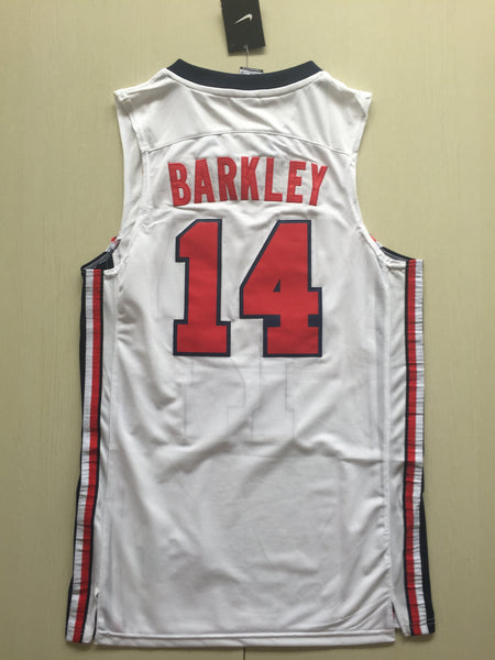 Men 14 Charles Barkley Jersey White USA Jersey Swingman Fanatics - fastssd - NBA Jersey - nRevo